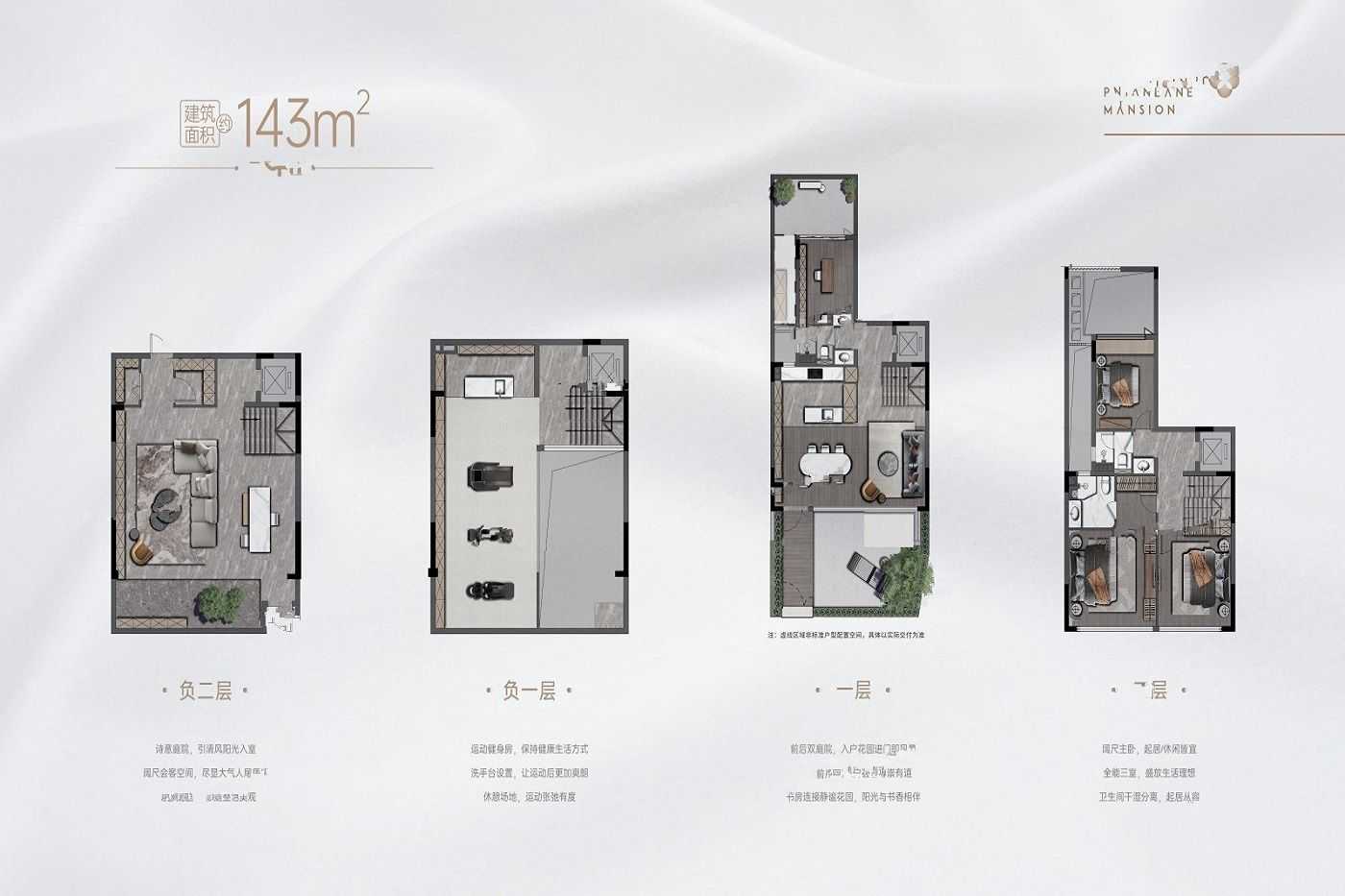 华润置地金沙瑞府4室户型图143-143㎡