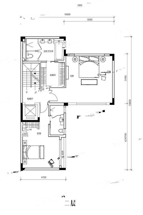 中冶逸璟台5室户型图212-231㎡