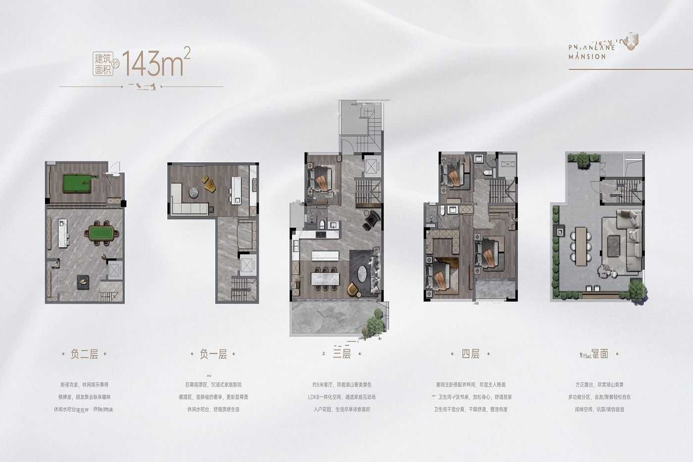 华润置地金沙瑞府4室户型图143-143㎡