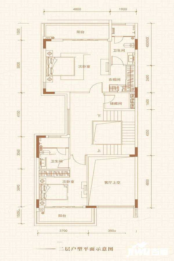 凯德山海连城4室户型图125-330㎡