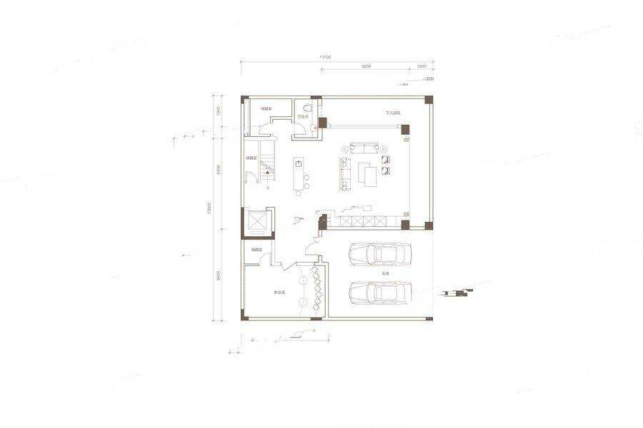 中冶逸璟台3室户型图217-217㎡