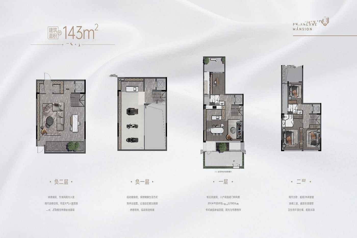 华润置地金沙瑞府4室户型图143-143㎡