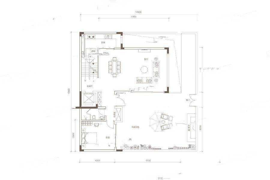 中冶逸璟台3室户型图217-217㎡